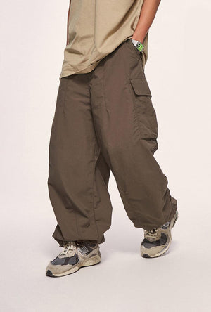 Cargo Pants Wide - Brown