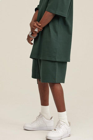 Short Heavy Cotton - DARKISH GREEN