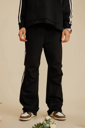Three Lines Pants - BLACK