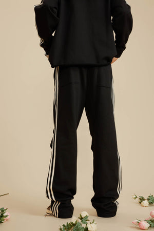 Three Lines Pants - BLACK