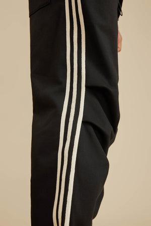 Three Lines Pants - BLACK