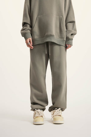 Jogger Pants - GRAYISH GREEN