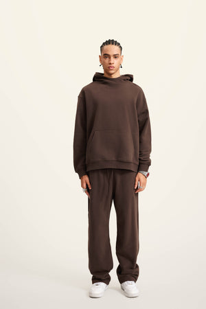 Ghost Hoodie Blank Heavy Drop Shoulder - BROWN