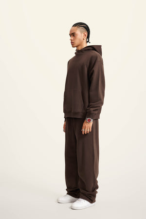 Ghost Hoodie Blank Heavy Drop Shoulder - BROWN