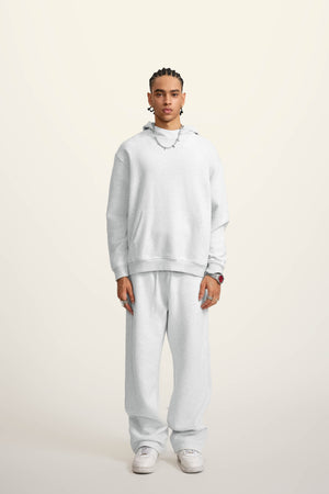 Ghost Hoodie Blank Heavy Drop Shoulder - OAT GREY