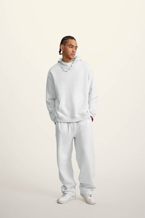 Ghost Hoodie Blank Heavy Drop Shoulder - OAT GREY