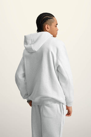 Ghost Hoodie Blank Heavy Drop Shoulder - OAT GREY