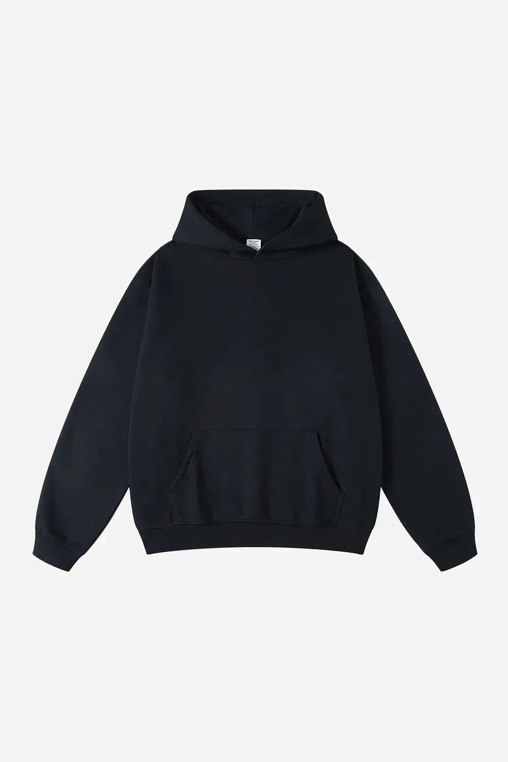Hoodie Drop Shoulder Blank - BLACK