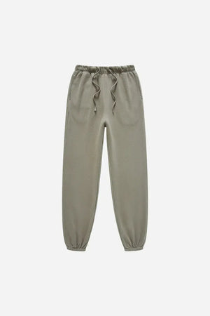 Jogger Pants - GRAYISH GREEN
