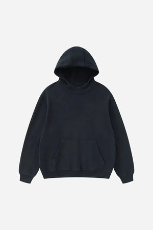 Ghost Hoodie Blank Heavy Drop Shoulder - BLACK