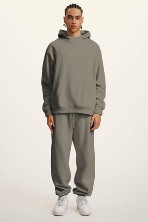 Ghost Hoodie Blank Heavy Drop Shoulder - GRAYISH GREEN