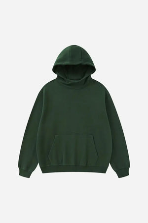 Ghost Hoodie Blank Heavy Drop Shoulder - BLACKISH GREEN
