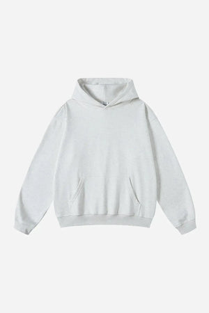 Hoodie Drop Shoulder Blank - OAT GRAY
