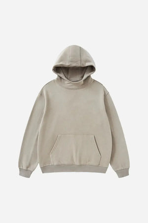 Ghost Hoodie Blank Heavy Drop Shoulder - GREY CAMEL