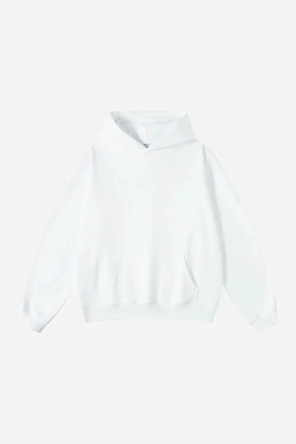Hoodie Drop Shoulder Blank - WHITE