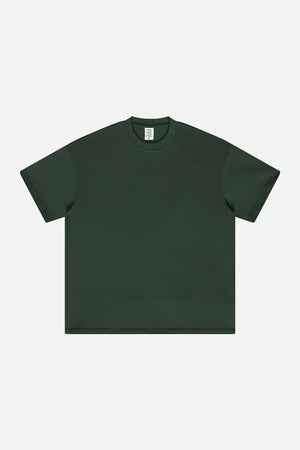 T-Shirt Blank Heavy 100% Cotton - DARKISH GREEN
