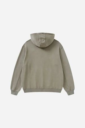 Ghost Hoodie Blank Heavy Drop Shoulder - GRAYISH GREEN