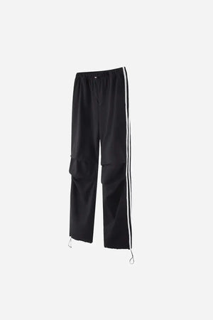 Three Lines Pants - BLACK