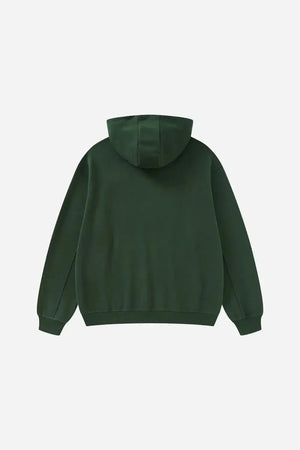 Ghost Hoodie Blank Heavy Drop Shoulder - BLACKISH GREEN