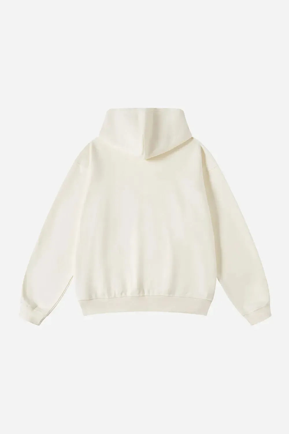 Hoodie Drop Shoulder Blank - MILK TEA WHITE