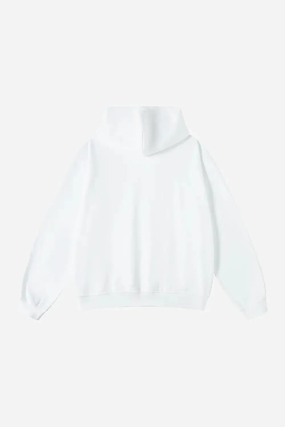 Hoodie Drop Shoulder Blank - WHITE