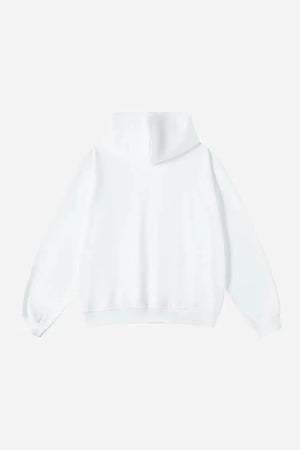 Hoodie Drop Shoulder Blank - WHITE