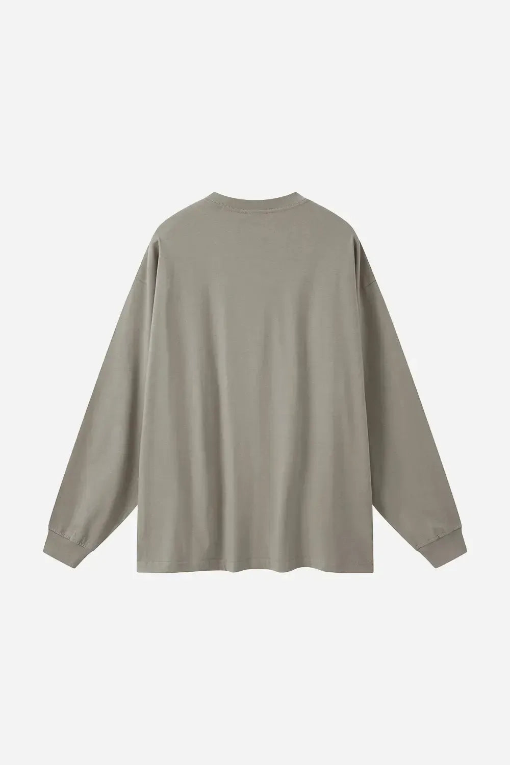 Long Sleeve Oversized T-Shirt 100% Cotton - SAND