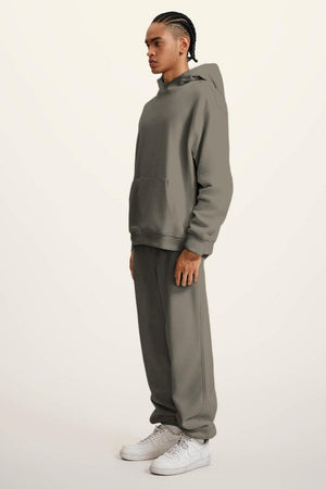 Ghost Hoodie Blank Heavy Drop Shoulder - GRAYISH GREEN