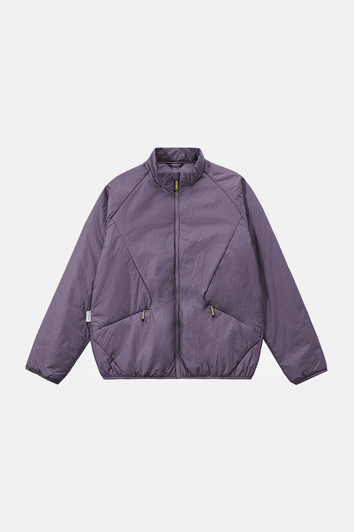 جاكيت رجالي خفيف الوزن مقاوم للرياح برقبة عالية - بنفسجي