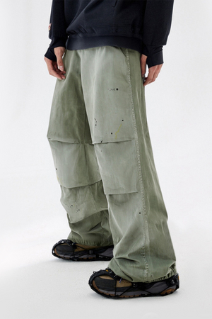 Street Pants Wide - Greanish