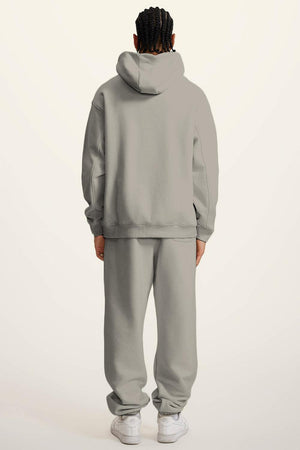 Ghost Hoodie Blank Heavy Drop Shoulder - GREY CAMEL