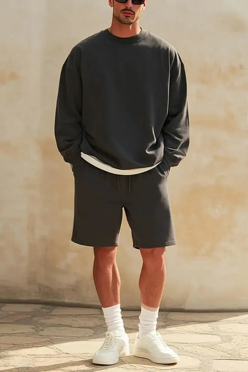 Short Heavy Cotton - DARK GRAY