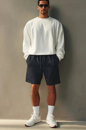Short Heavy Cotton - NAVY BLUE