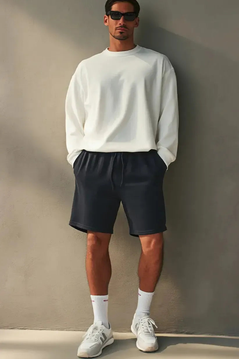 Short Heavy Cotton - NAVY BLUE