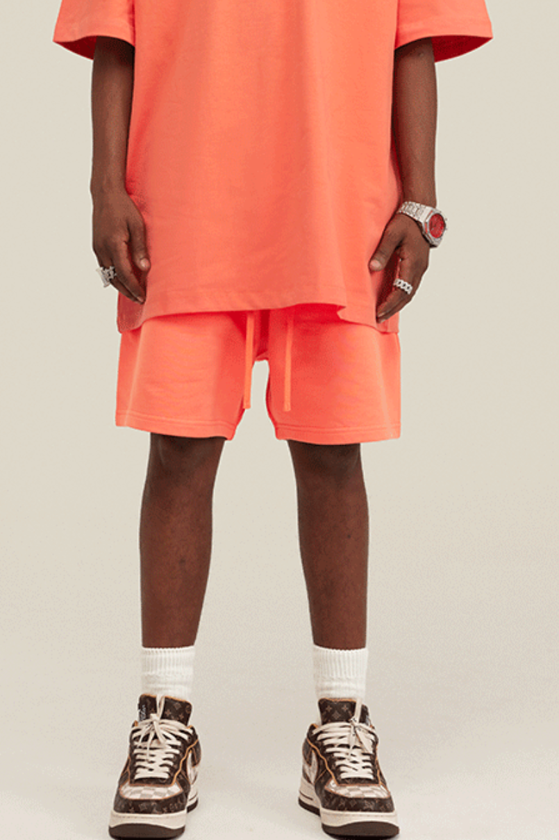 Short Heavy Cotton - RED ORANGE