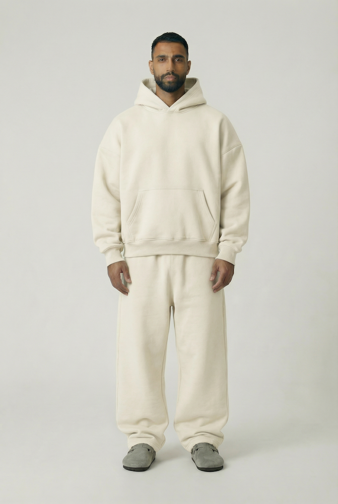 هودي كتف ساقط بلانك - اوف وايت