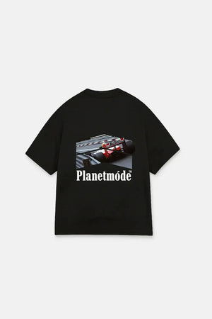 T-Shirt Formula 1 Oversized Drop Shoulder - Black