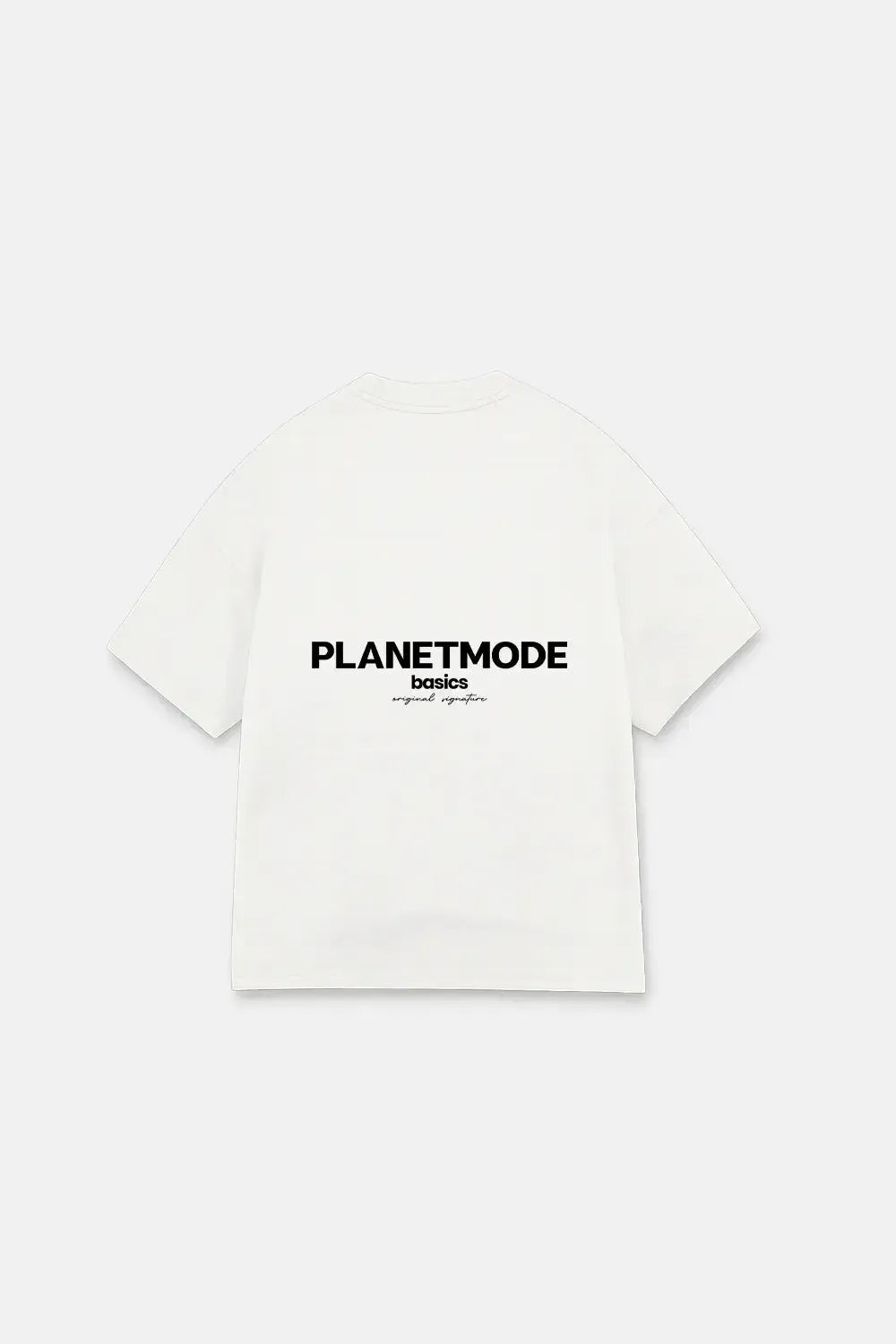 T-shirt Basics drop shoulder oversized - White