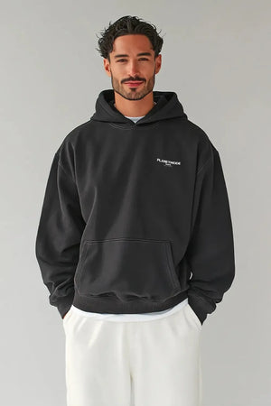 Hoodie Basics drop shoulder oversized - Black