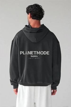 Hoodie Basics drop shoulder oversized - Black