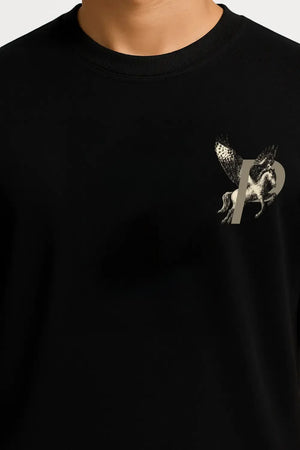 T-Shirt HorseP Oversized - Black