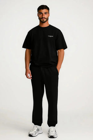 T-shirt Basics drop shoulder oversized - Black