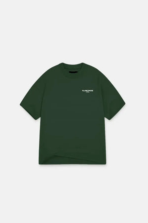 T-shirt Basics drop shoulder oversized - Dark Green