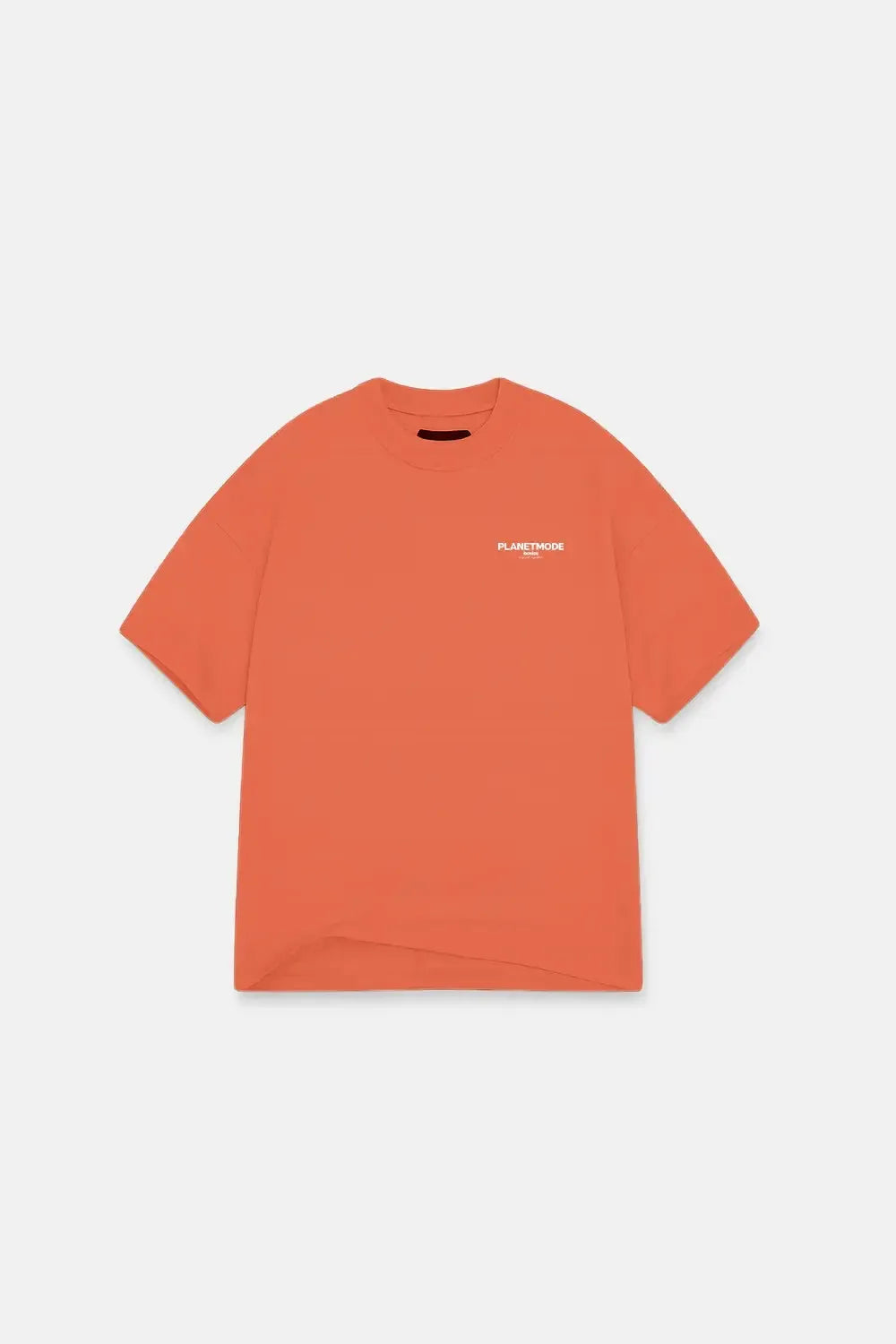T-shirt Basics drop shoulder oversized - Orange Red