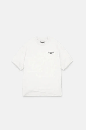 T-shirt Basics drop shoulder oversized - White