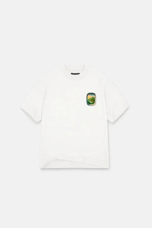 T-Shirt Airplane Bali Oversized Drop Shoulder - White