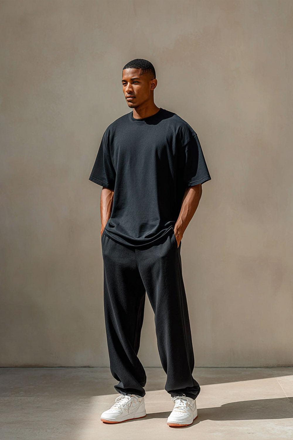 T-Shirt Blank Heavy 100% Cotton - BLACK