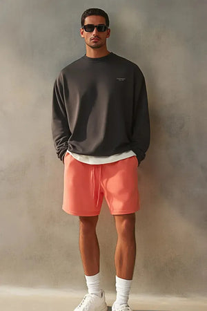Short Heavy Cotton - RED ORANGE