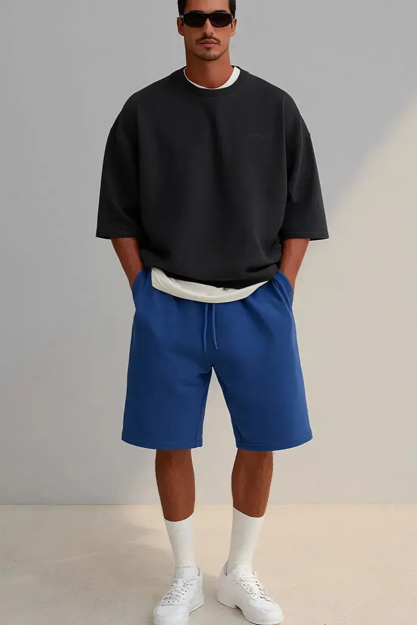 Short Heavy Cotton - BLUE