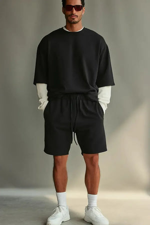 Short Heavy Cotton - BLACK